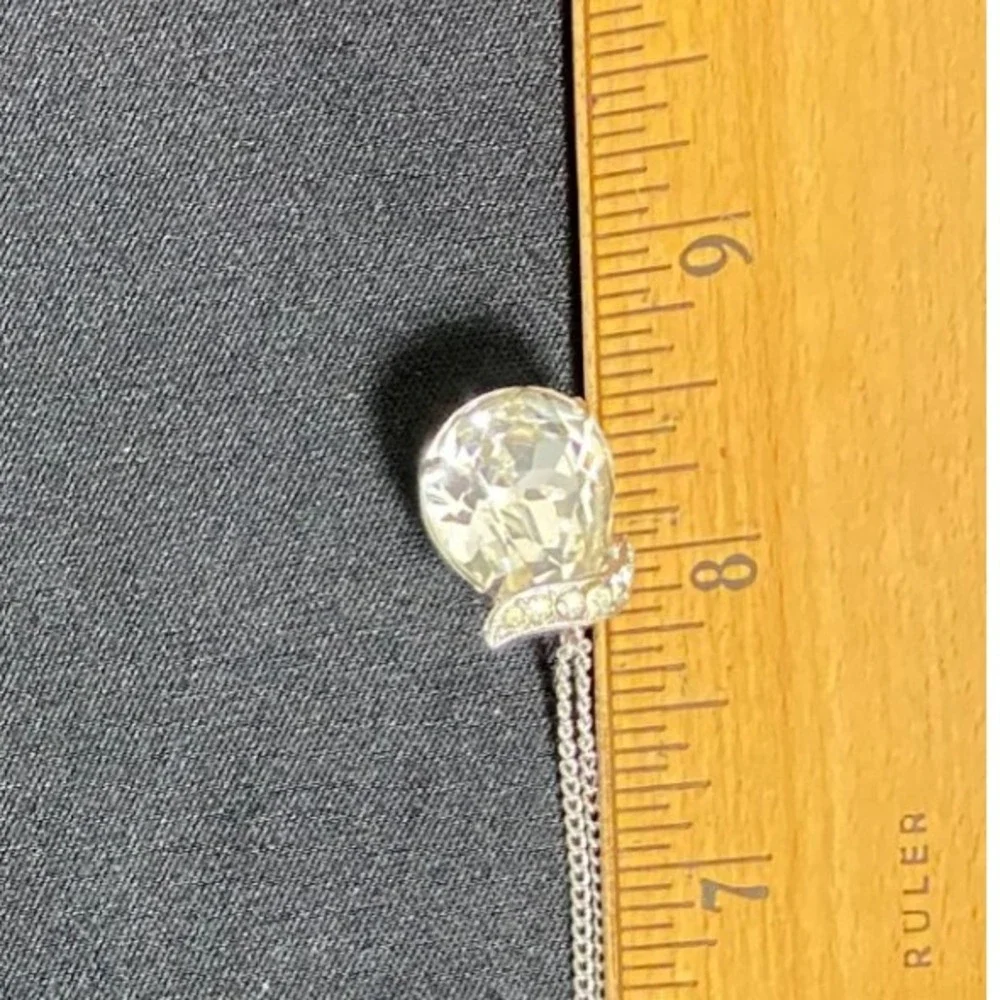 Sparkling Crystal Ball Pendant Necklace with Chain for Women Glamorous Accessory
